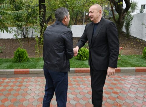 İlham Əliyev Hadrut qəsəbəsində olub – FOTOLAR