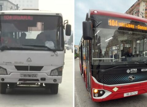 Bu marşrut xətti üzrə avtobuslar yeniləndi