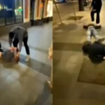 Metroda 3 nəfəri döyüb nokauta saldılar – VİDEO