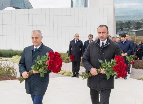 Əli Nağıyev və Orxan Sultanov Zəfər parkını ziyarət etdi