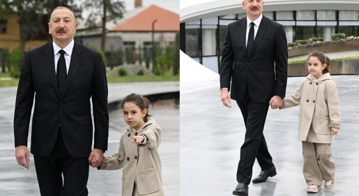 Prezidentin əlindən tutduğu balaca Nilay DANIŞDI: “Yaxşı babadır” – VİDEO
