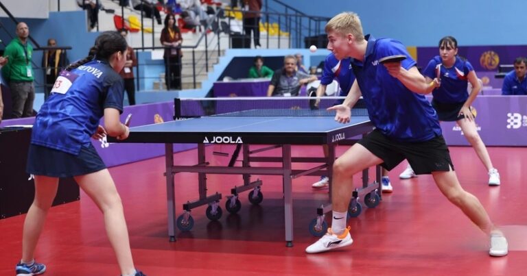 III MDB Oyunları: Azərbaycanın stolüstü tennisçiləri gümüş medal qazanıblar