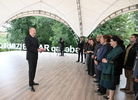 Prezident: “Biz bütün dünyaya sübut etmişik ki, güclü xalqıq, iradəli xalqıq”