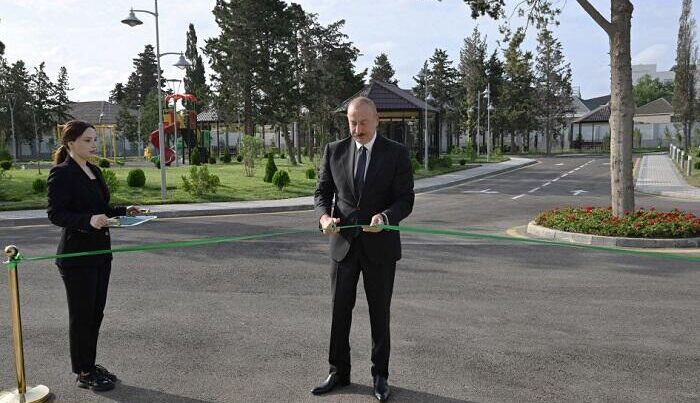 Prezident Səməd Vurğun adına Yaradıcılıq Evinin açılışında…