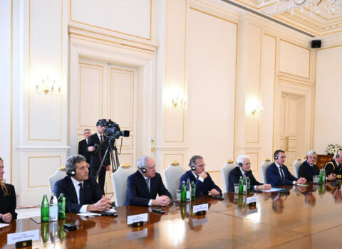 Mattarella: Biz xüsusilə ölkələrimiz arasındakı strateji tərəfdaşlığa mühüm dəyər veririk