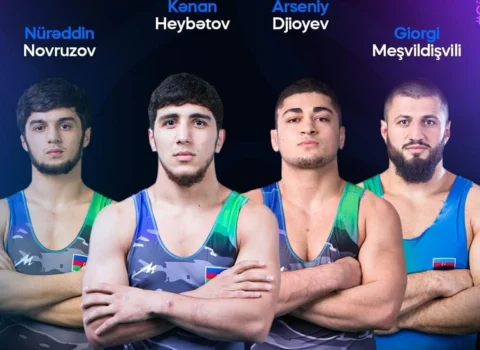 Azərbaycanın sərbəst güləşçiləri dünya çempionatına üç medalla başlayıb