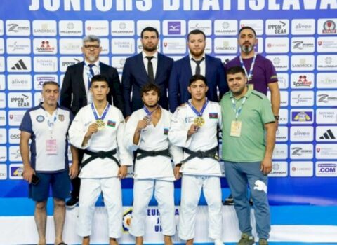 Azərbaycanın gənclərdən ibarət cüdo millisi Avropa çempionatında birinci oldu