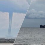 Xəzər dənizində tornado GÖRÜNDÜ – VİDEO
