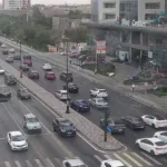 Bakının bir sıra yollarında nəqliyyatın sıxlığı müşahidə olunur