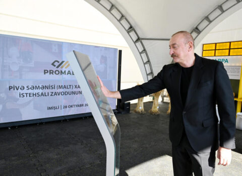 İmişlidə “Promalt” MMC-nin arpa emalı müəssisəsi istifadəyə verilib – FOTO