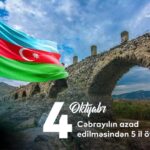 Cəbrayıl şəhərinin işğaldan azad edilməsindən 5 il ötür