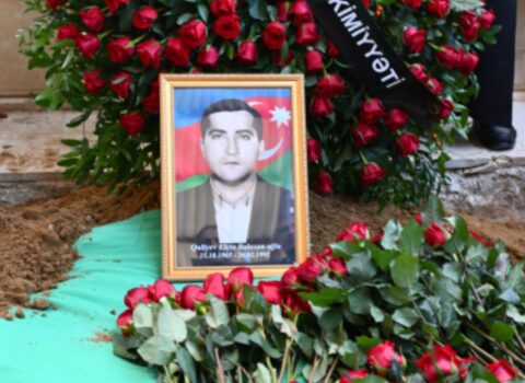 İtkin şəhid Elçin Quliyev dəfn olunub – FOTO
