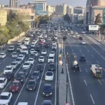 Bakıda 12 istiqamətdə tıxac var – SİYAHI
