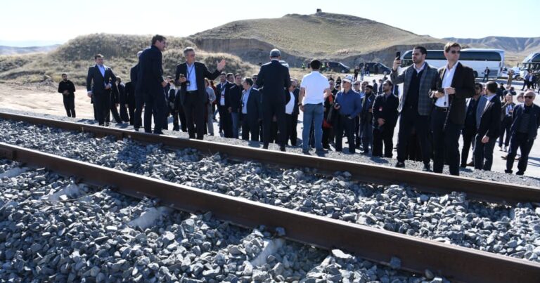 Əcnəbi diplomatlar Həkəri dəmiryolu stansiyasında… – VİDEO