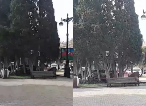 Bakıda avtobus bulvara belə girdi – Anbaan VİDEO