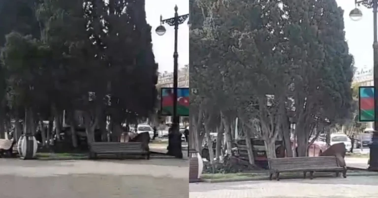 Bakıda avtobus bulvara belə girdi – Anbaan VİDEO