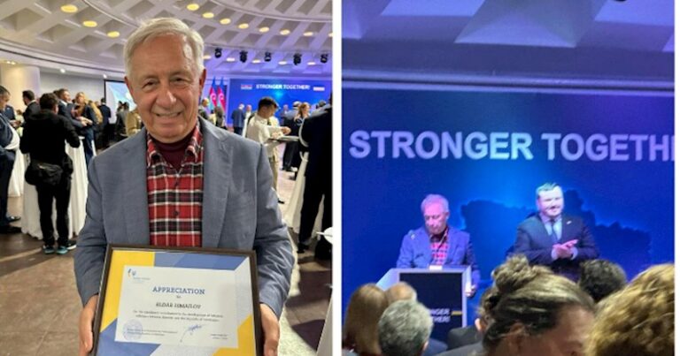 Saxta orden və medallara görə saxlanılan QHT sədri səfirliyin tədbirində göründü — FOTOLAR