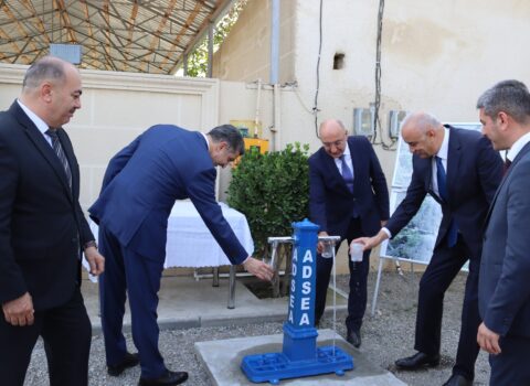 ADSEA tərəfindən daha bir kənd içməli su ilə təmin olunub – FOTOLAR