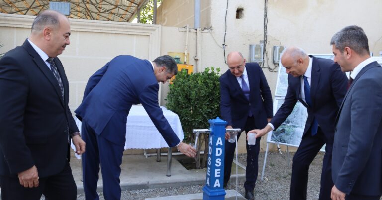 ADSEA tərəfindən daha bir kənd içməli su ilə təmin olunub – FOTOLAR