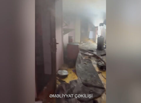 Zığda evdə partlayış oldu — VİDEO
