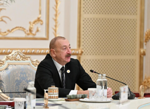 İlham Əliyev MDB Dövlət Başçıları Şurasının iclasında Laçının inkişafından danışıb