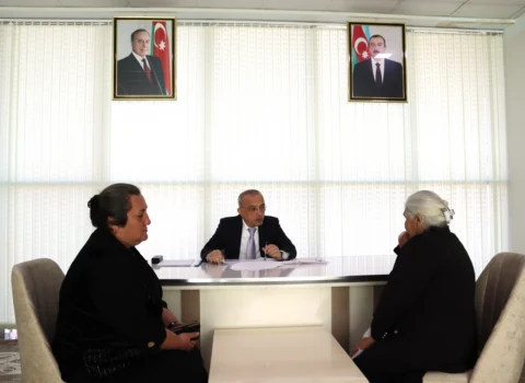 Azərbaycan Dövlət Su Ehtiyatları Agentliyinin sədri Göygöl rayonunda vətəndaşlarla görüşüb
