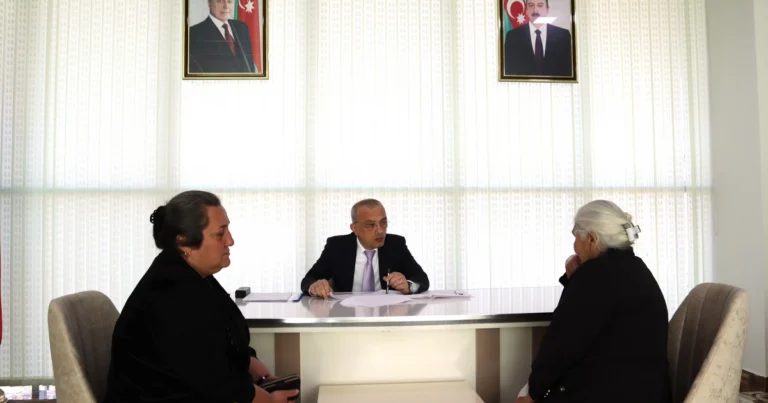 Azərbaycan Dövlət Su Ehtiyatları Agentliyinin sədri Göygöl rayonunda vətəndaşlarla görüşüb