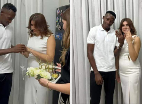 Kamerunlu futbolçu azərbaycanlı xanımla nişanlandı – FOTOLAR