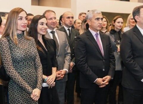 Leyla və Arzu Əliyevalar Berlində sərgidə – Foto