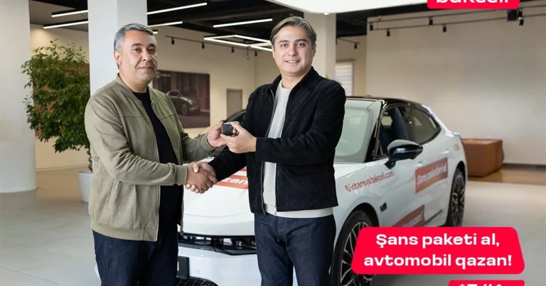 Cəmi 1 AZN-lik “Şans” paketi ilə avtomobil qazandı Cəmi 1 AZN-lik “Şans” paketi ilə avtomobil qazandı