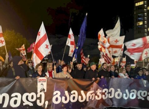 Tbilisidə hökumət əleyhinə aksiya keçirilir