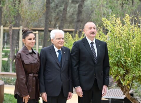 Əliyevlə Mattarella universitet açılışında…