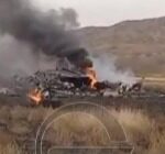 Təyyarənin qəzaya düşdüyü yerdən görüntülər – VİDEO