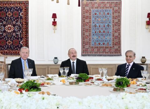 Liderlər birgə nahar etdilər – FOTO