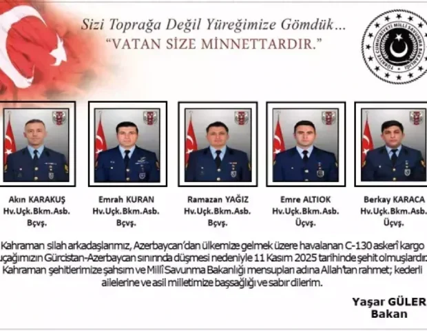 Türkiyə Müdafiə Nazirliyi təyyarə qəzası barədə yeni məlumat yaydı