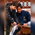 Bakıya gələn kimi Saliba ilə selfi etdi – Fotolar