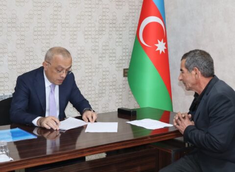 Azərbaycan Dövlət Su Ehtiyatları Agentliyinin sədri Yevlax rayonunda vətəndaşlarla görüşüb – FOTOLAR