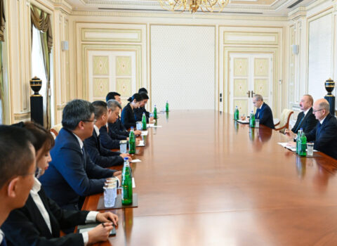 Prezident Çin şirkətinin nümayəndə heyətini qəbul etdi – FOTO