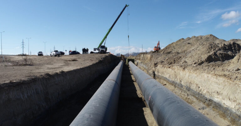 Zığ-Hövsan kanalizasiya kollektoru tikilir – VİDEO Zığ-Hövsan kanalizasiya kollektoru tikilir – VİDEO