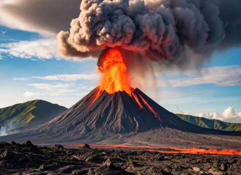 Havay adalarında yenidən vulkan püskürdü