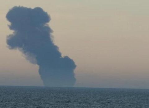 Qara dənizdə Rusiyaya məxsus gəmidə partlayış olub