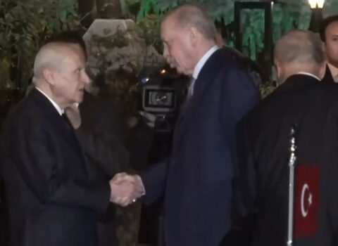 Ərdoğan Bahçelini evində ziyarət etdi
