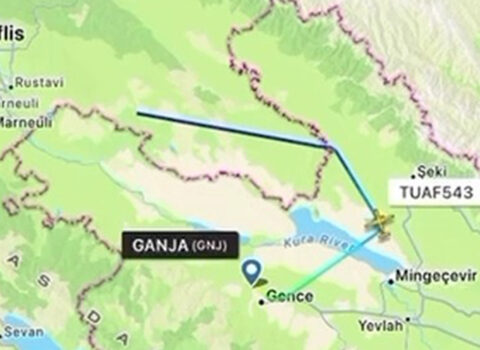 Qəzaya düşən təyyarə Gəncəyə bu gün gəlibmiş – Video