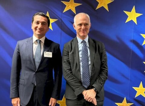 Hikmət Hacıyev Brüsseldə görüşlər keçirdi –  FOTOLAR