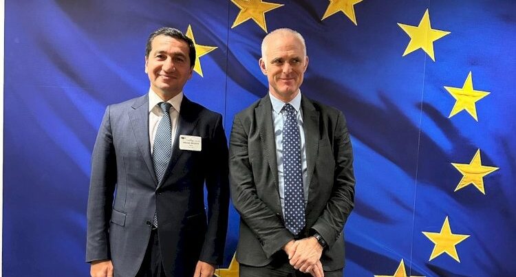 Hikmət Hacıyev Brüsseldə görüşlər keçirdi –  FOTOLAR