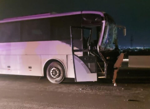 Saray körpüsündə avtomobil ilə avtobus TOQQUŞDU – Yaralanan var – FOTO