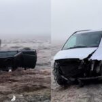 Buzlu yol zəncirvari qəzaya səbəb oldu – VİDEO