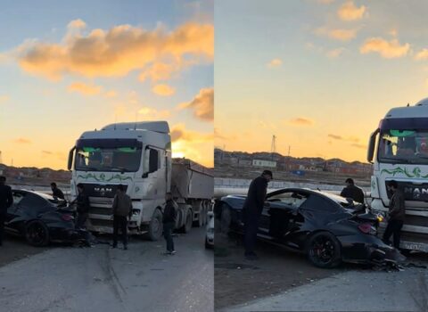 Bakıda BMW yük maşınına çırpıldı – xəsarət alanlar var