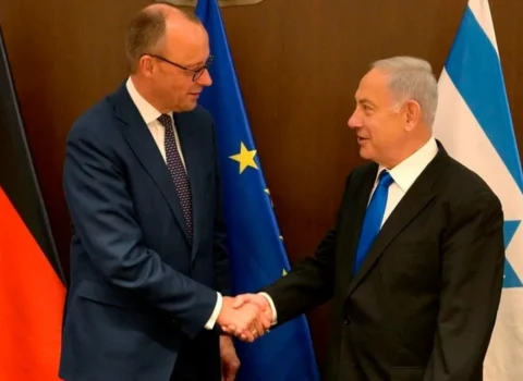 Netanyahu Almaniya kansleri ilə Qüdsdə müzakirə apardı