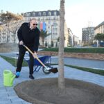 Parkdakı ilk palıd ağacını Prezident əkdi – Fotolar+Video